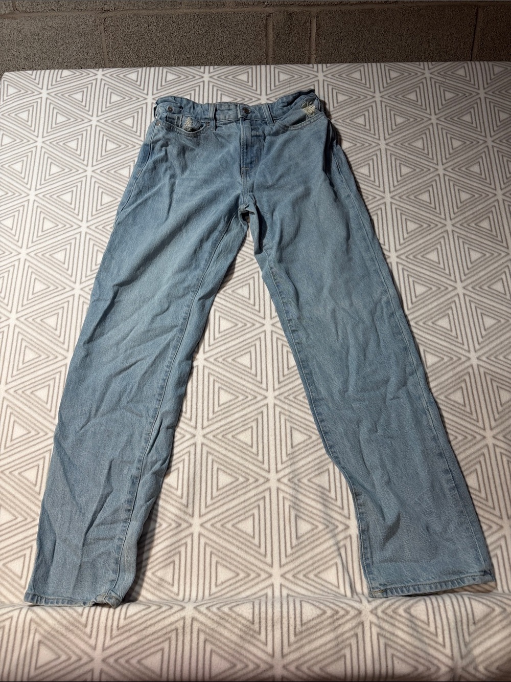 Aeropostale Men's Straight-Leg‎ Light Blue Jeans